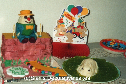 Humpty Dumpty birthday cake
