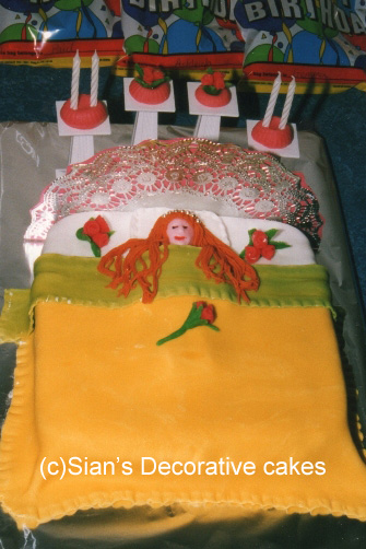 Sleeping Beauty birthday cake